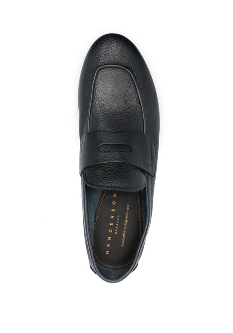 Blue grained leather loafers Henderson baracco - men HENDERSON BARACCO | CAPRIC2BL